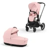 Cybex Combi Kinderwagens * Priam Kinderwagen Compleet Peach Pink - Matt Black Frame