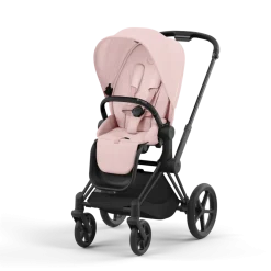 Cybex Combi Kinderwagens * Priam Kinderwagen Compleet Peach Pink - Matt Black Frame