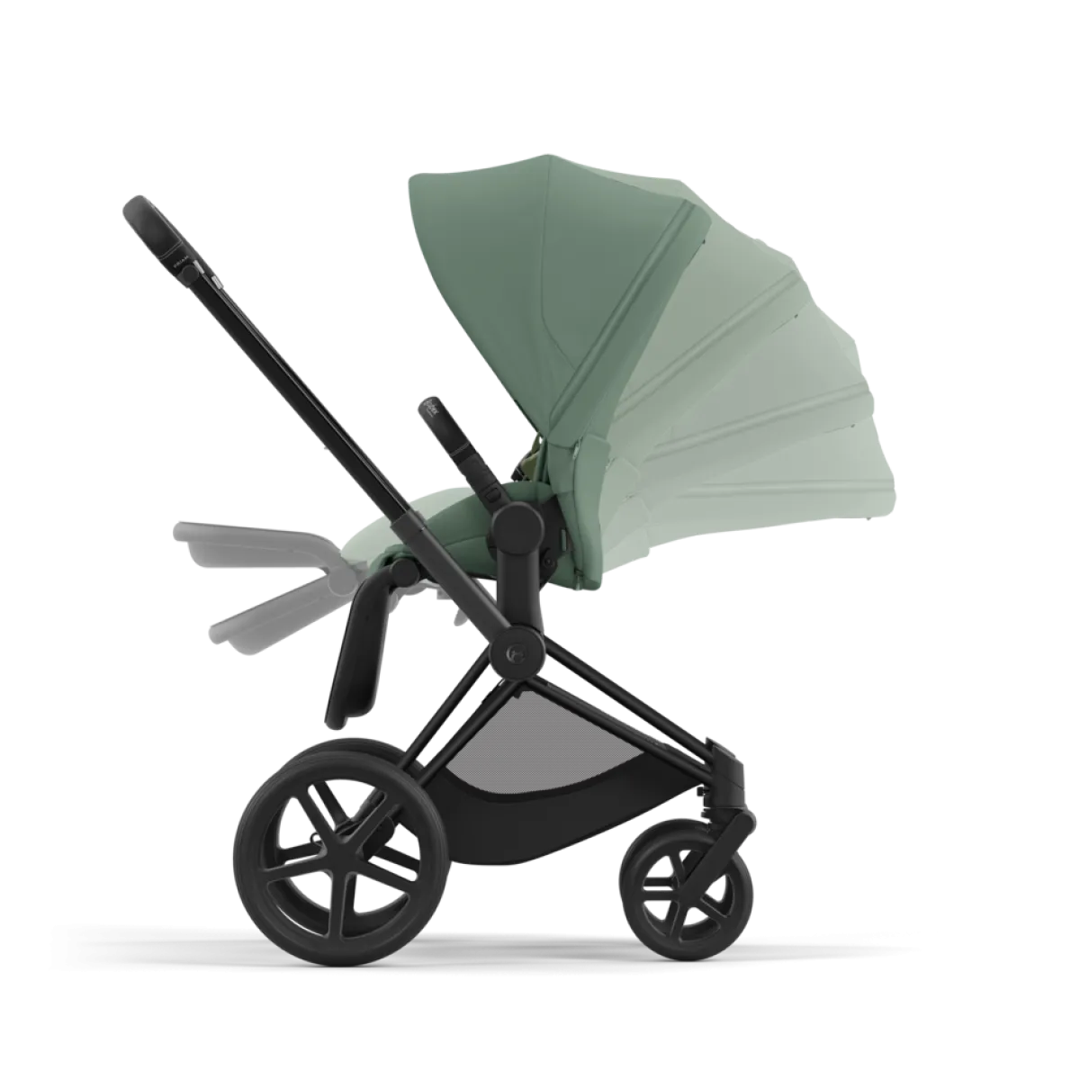 Cybex Combi Kinderwagens * Priam Kinderwagen Compleet Leaf Green - Matt Black Frame