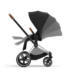 Cybex Combi Kinderwagens * Priam Kinderwagen Compleet Sepia Black - Chrome Brown Frame Zwart
