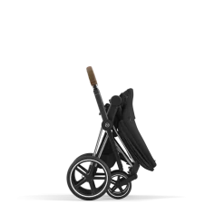 Cybex Combi Kinderwagens * Priam Kinderwagen Compleet Sepia Black - Chrome Brown Frame Zwart