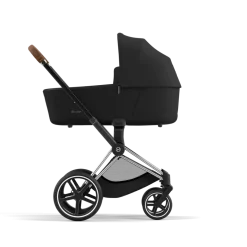 Cybex Combi Kinderwagens * Priam Kinderwagen Compleet Sepia Black - Chrome Brown Frame Zwart