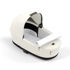 Cybex Combi Kinderwagens * Priam Kinderwagen Compleet Off White - Chrome Brown Frame Wit
