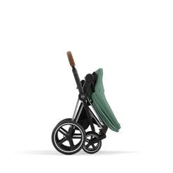 Cybex Combi Kinderwagens * Priam Kinderwagen Compleet Leaf Green - Chrome Brown Frame Groen