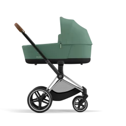Cybex Combi Kinderwagens * Priam Kinderwagen Compleet Leaf Green - Chrome Brown Frame Groen