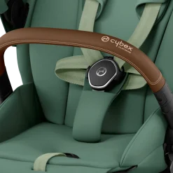 Cybex Combi Kinderwagens * Priam Kinderwagen Compleet Leaf Green - Chrome Brown Frame Groen