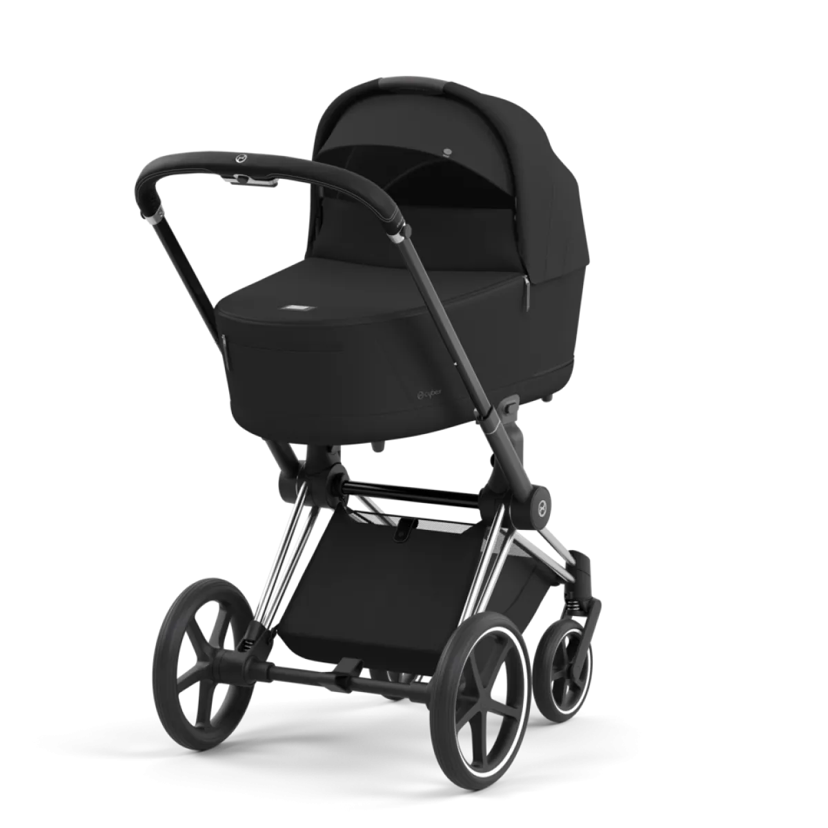 Cybex Combi Kinderwagens * Priam Kinderwagen Compleet Sepia Black - Chrome Black Frame Zwart