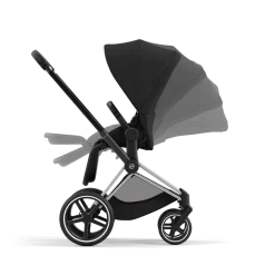 Cybex Combi Kinderwagens * Priam Kinderwagen Compleet Sepia Black - Chrome Black Frame Zwart