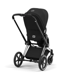Cybex Combi Kinderwagens * Priam Kinderwagen Compleet Sepia Black - Chrome Black Frame Zwart