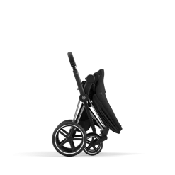Cybex Combi Kinderwagens * Priam Kinderwagen Compleet Sepia Black - Chrome Black Frame Zwart