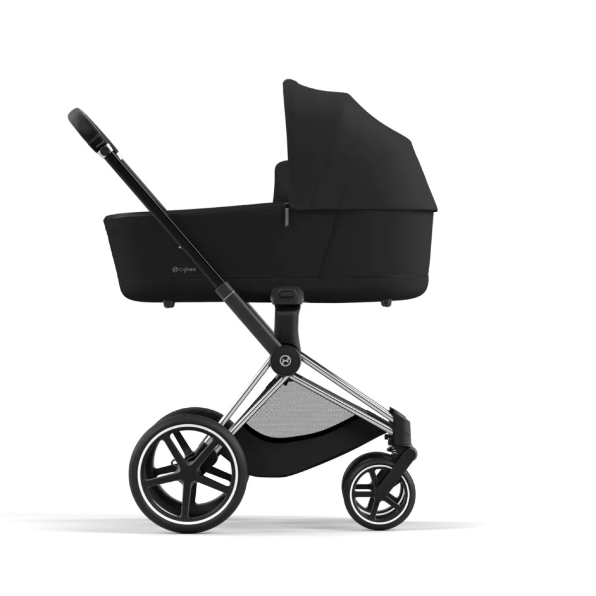 Cybex Combi Kinderwagens * Priam Kinderwagen Compleet Sepia Black - Chrome Black Frame Zwart