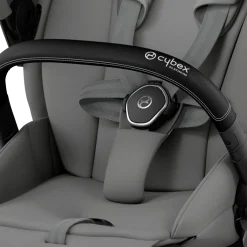 Cybex Combi Kinderwagens * Priam Kinderwagen Compleet Mirage Grey - Chrome Black Frame Grijs