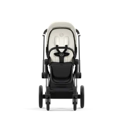 Cybex Combi Kinderwagens * Priam Kinderwagen Compleet Off White - Chrome Black Frame Wit