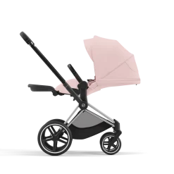 Cybex Combi Kinderwagens * Priam Kinderwagen Compleet Peach Pink - Chrome Black Frame Roze