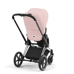 Cybex Combi Kinderwagens * Priam Kinderwagen Compleet Peach Pink - Chrome Black Frame Roze