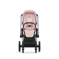 Cybex Combi Kinderwagens * Priam Kinderwagen Compleet Peach Pink - Chrome Black Frame Roze