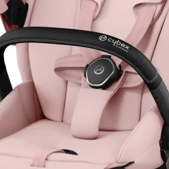 Cybex Combi Kinderwagens * Priam Kinderwagen Compleet Peach Pink - Chrome Black Frame Roze