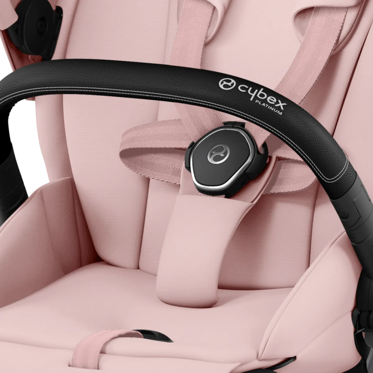 Cybex Combi Kinderwagens * Priam Kinderwagen Compleet Peach Pink - Chrome Black Frame Roze