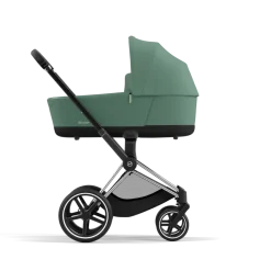 Cybex Combi Kinderwagens * Priam Kinderwagen Compleet Leaf Green - Chrome Black Frame Groen