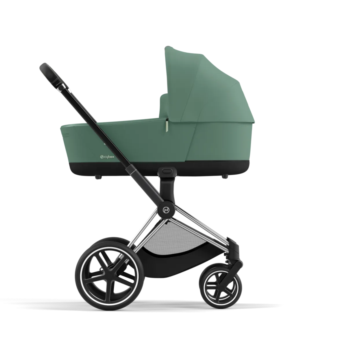 Cybex Combi Kinderwagens * Priam Kinderwagen Compleet Leaf Green - Chrome Black Frame Groen