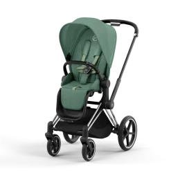Cybex Combi Kinderwagens * Priam Kinderwagen Compleet Leaf Green - Chrome Black Frame Groen