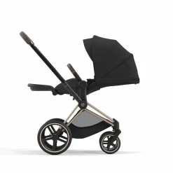 Cybex Combi Kinderwagens * Priam Kinderwagen Compleet Sepia Black - Rosegold Frame Zwart