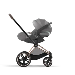 Cybex Combi Kinderwagens * Priam Kinderwagen Compleet Mirage Grey - Rosegold Frame Grijs
