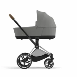 Cybex Combi Kinderwagens * Priam Kinderwagen Compleet Mirage Grey - Rosegold Frame Grijs
