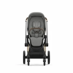 Cybex Combi Kinderwagens * Priam Kinderwagen Compleet Mirage Grey - Rosegold Frame Grijs