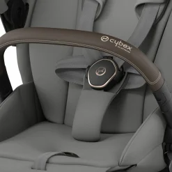 Cybex Combi Kinderwagens * Priam Kinderwagen Compleet Mirage Grey - Rosegold Frame Grijs