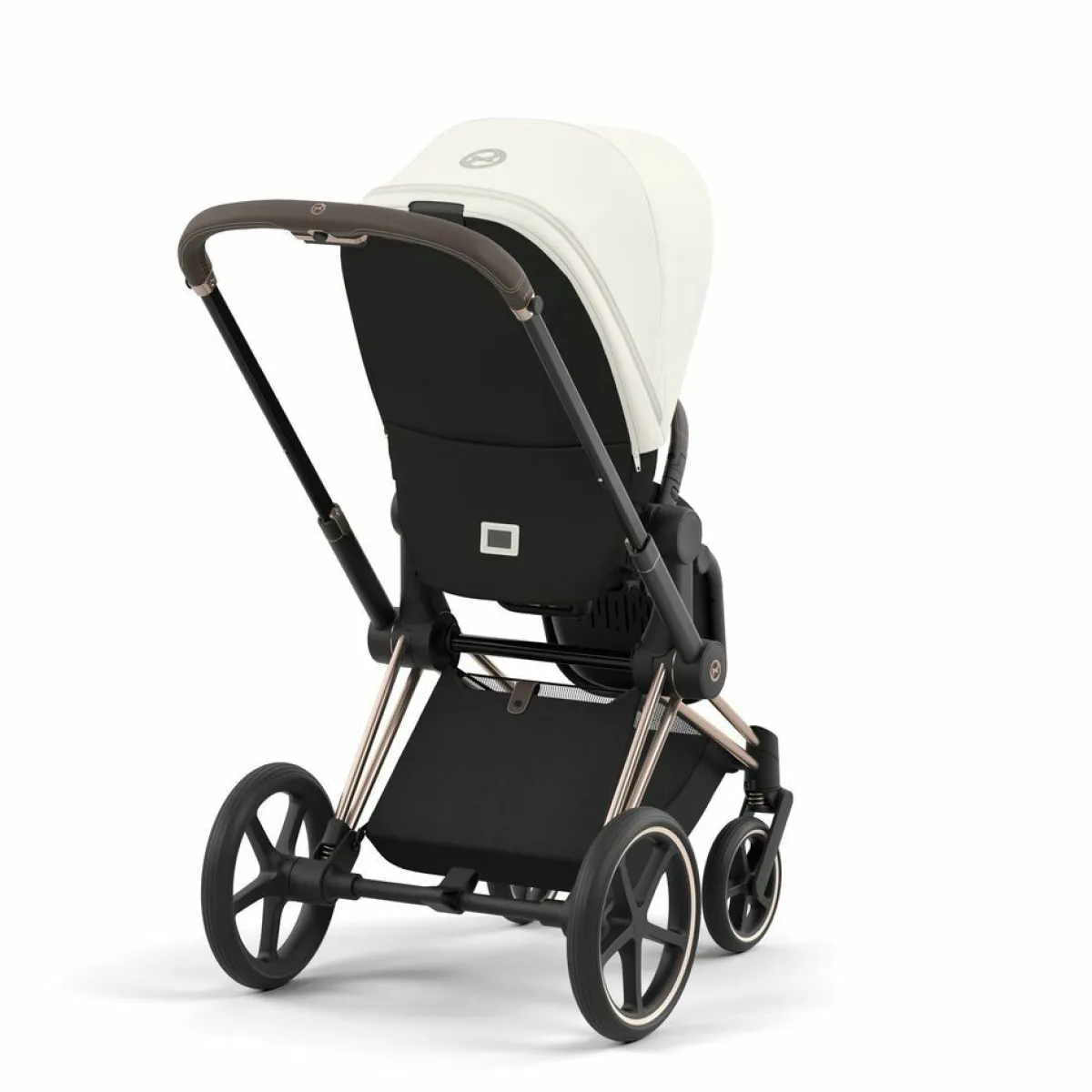 Cybex Combi Kinderwagens * Priam Kinderwagen Compleet Off White - Rosegold Frame Wit