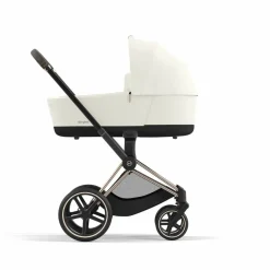 Cybex Combi Kinderwagens * Priam Kinderwagen Compleet Off White - Rosegold Frame Wit