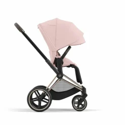 Cybex Combi Kinderwagens * Priam Kinderwagen Compleet Peach Pink - Rosegold Frame Roze