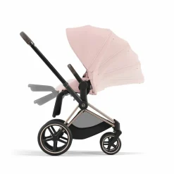 Cybex Combi Kinderwagens * Priam Kinderwagen Compleet Peach Pink - Rosegold Frame Roze