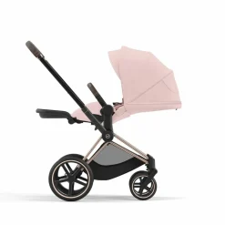 Cybex Combi Kinderwagens * Priam Kinderwagen Compleet Peach Pink - Rosegold Frame Roze
