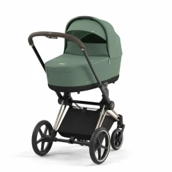 Cybex Combi Kinderwagens * Priam Kinderwagen Compleet Leaf Green - Rosegold Frame Groen