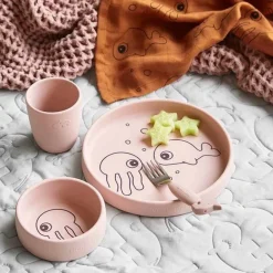 Done by Deer Kinderbordjes En Kinderbestek * Dinerset Sea Friends Powder