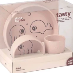 Done by Deer Kinderbordjes En Kinderbestek * Dinerset Sea Friends Powder