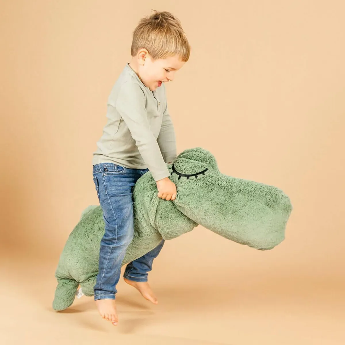 Done by Deer Overig * Knuffel Big Croco Green