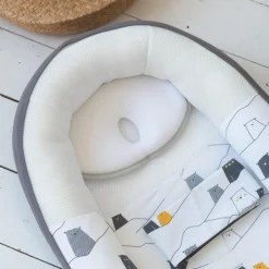 Doomoo Bedtextiel|Bedtextiel * Baby Pillow Ergonomisch Hoofdkussen White