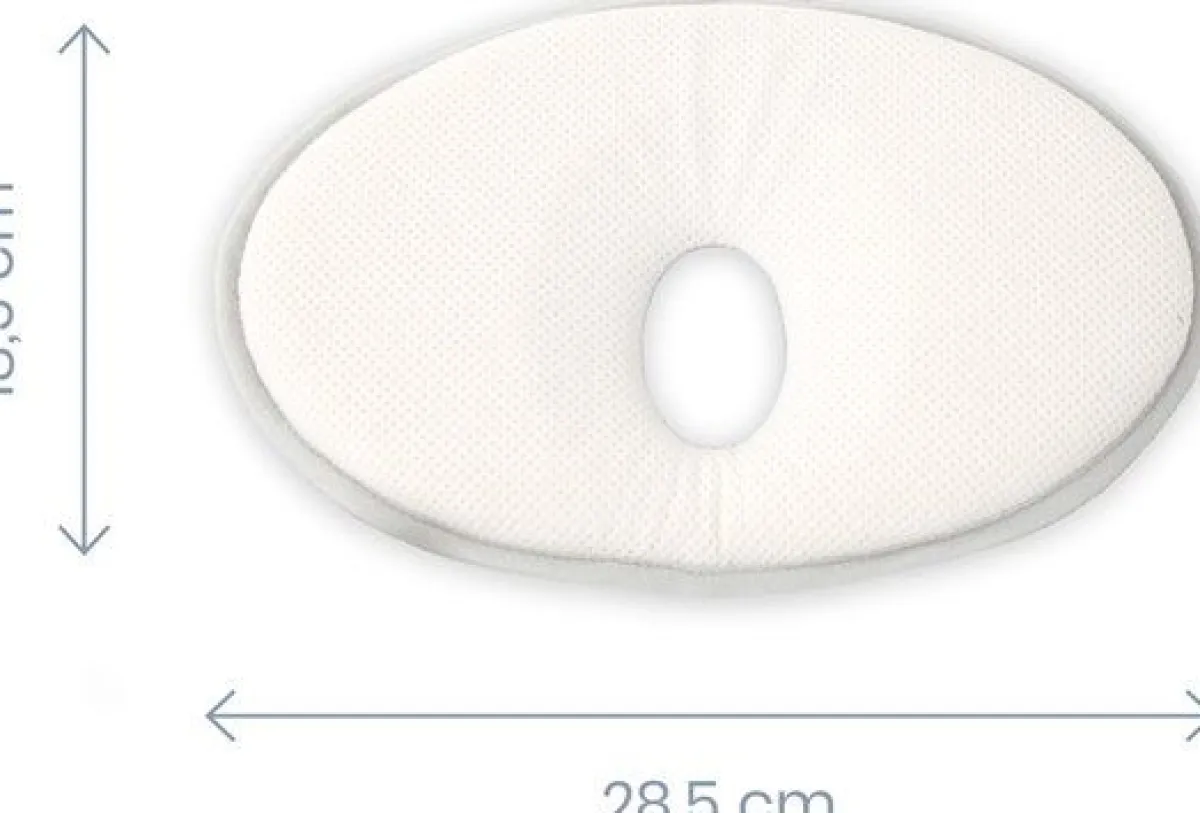 Doomoo Bedtextiel|Bedtextiel * Baby Pillow Ergonomisch Hoofdkussen White