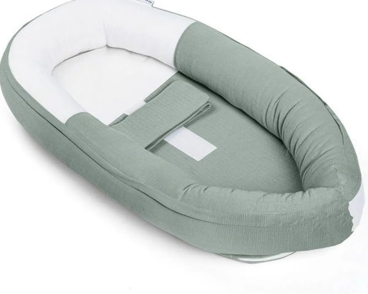 Doomoo Babynestjes * Cocoon Babynest Tetra Jersey Green Groen