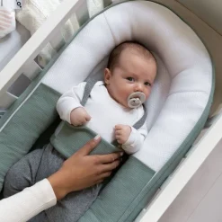 Doomoo Babynestjes * Cocoon Babynest Tetra Jersey Green Groen
