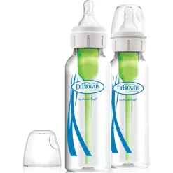 Dr. Brown's Flessen * 2-Pack Standaardfles Glas Options+ 250 ml