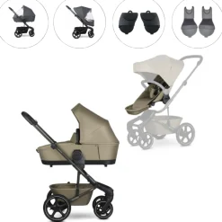 Easywalker Combi Kinderwagens * Kinderwagen Harvey NXT Compleet Moss Green Groen