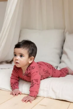 Feetje Pyjama's * Pyjama Premium Sleepwear Howdy Holly Berry Roze