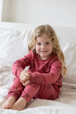 Feetje Pyjama's * Pyjama Premium Sleepwear Howdy Holly Berry Roze