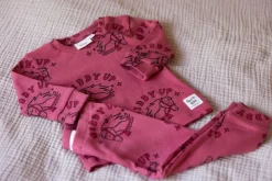Feetje Pyjama's * Pyjama Premium Sleepwear Howdy Holly Berry Roze