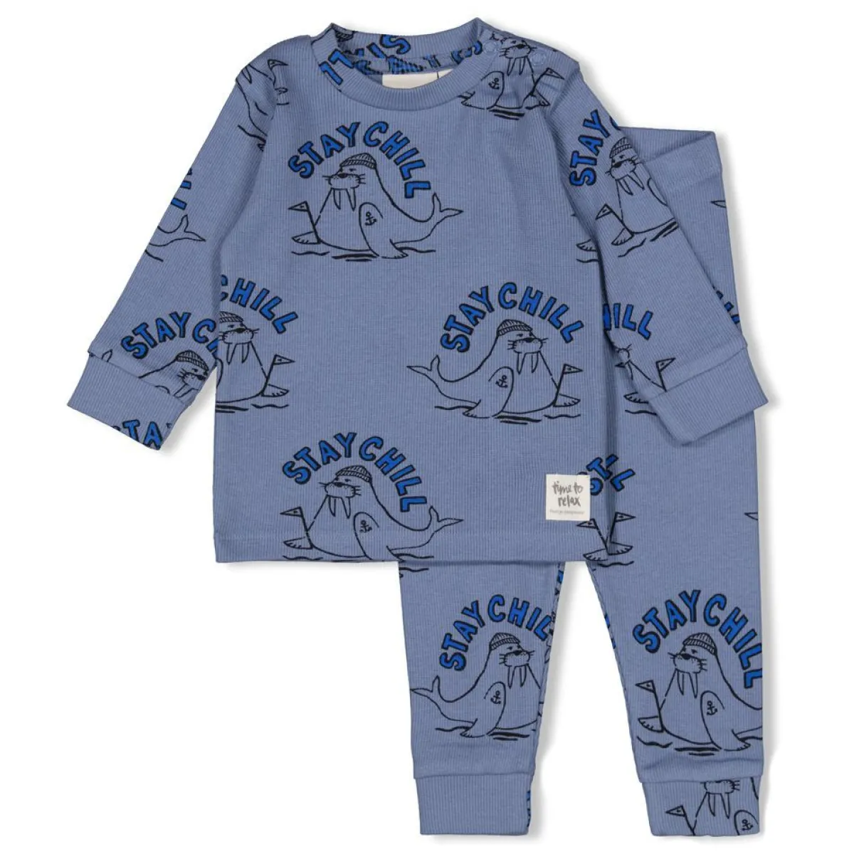 Feetje Pyjama's * Pyjama Premium Sleepwear Willy Walrus Blauw
