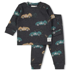 Feetje Pyjama's * Pyjama Premium Sleepwear Ricky Racer Antraciet Melange Grijs
